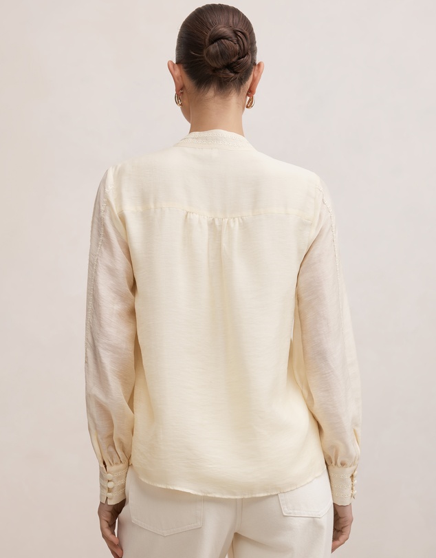 Forever New - Astra Lace Trim Blouse