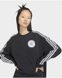 adidas Originals - ADIDAS ORIGINALS LACE BRANDING CREW Sweatshirt Womens
