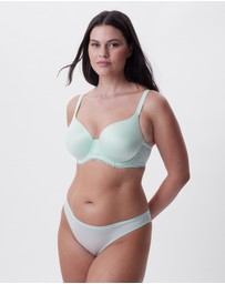 Bras N Things - Body Bliss Lace Full Cup Bra - Mint Green