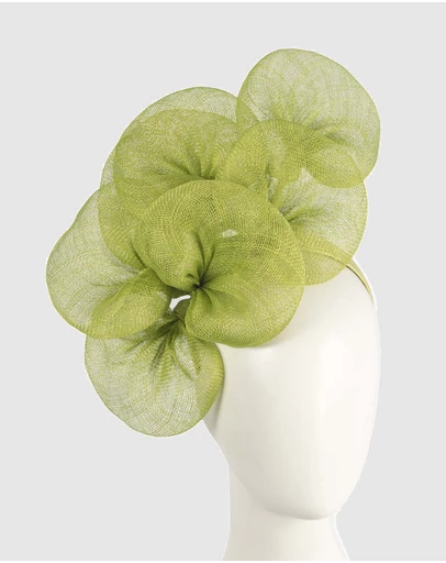Max Alexander - Large Lilly Lime Flower Fascinator