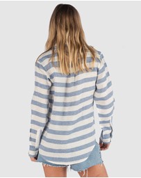CAMIXA - IRIS Stripes Linen Shirt