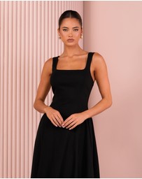 Azzurielle - Taubie Full Skirt Midi Dress