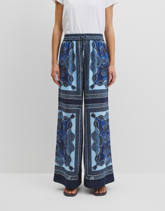 Country Road - Scarf Print Pull-on Pant