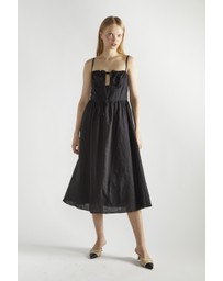 Glamorous - Tie Front Midi Dress