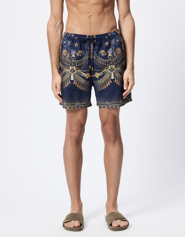 Camilla - Mid Length Boardshorts With Elastic Waist