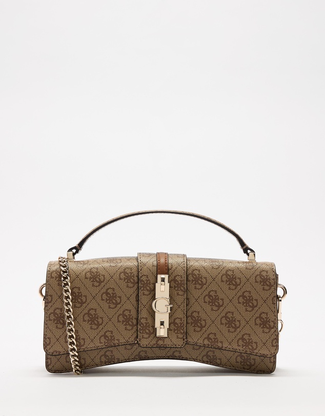 GUESS - Yvonne Logo Mini Top Handle Flap Bag