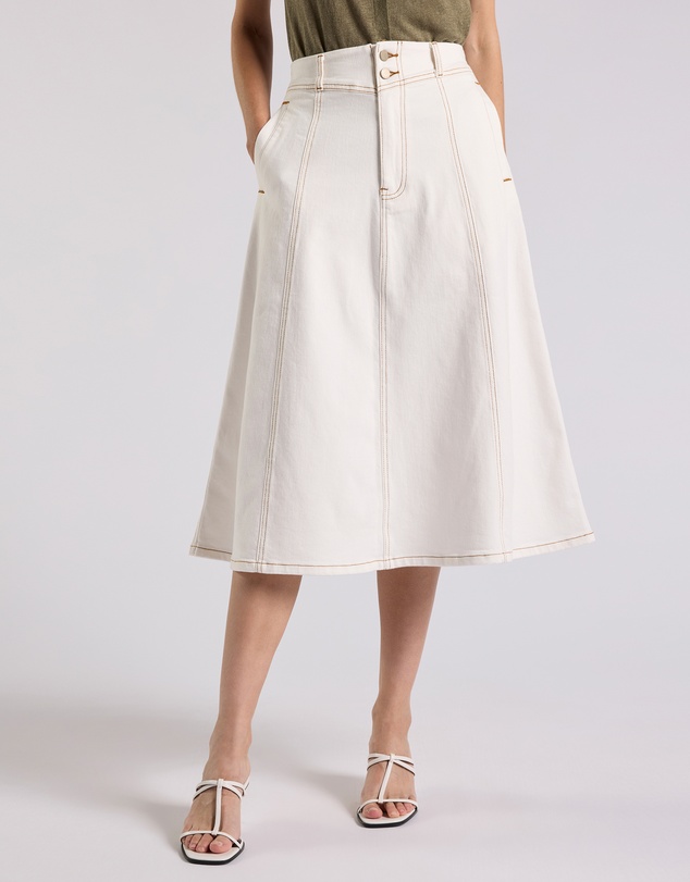 David Lawrence - Zola Denim Midi Skirt