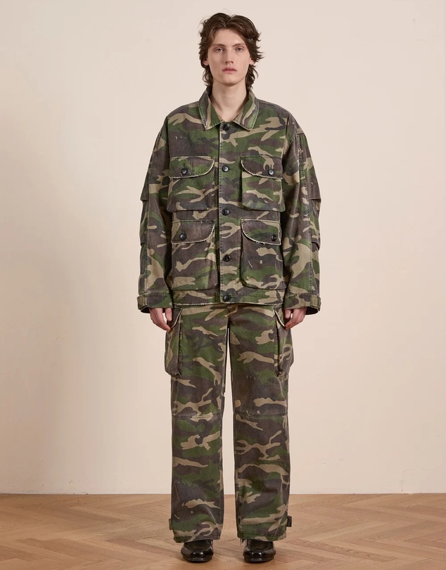 Found - Camouflage Twill Utility Cargo Jacket