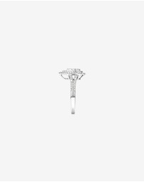 Michael Hill - 0.65 Carat TW Pear Cluster Halo Diamond Ring in 10kt White Gold