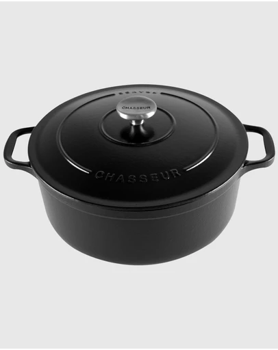 Chasseur - Round French Oven 28cm - Matte Black