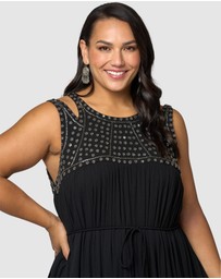 The Poetic Gypsy - Azura Embellished Maxi Dress