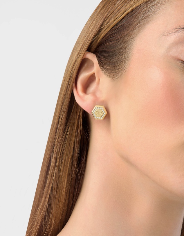 Philipp Plein - PLEIN LEGACY Gold-Tone Earrings