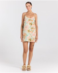 Poolside Paradiso - Dreamtime V Slip Dress - Jewel