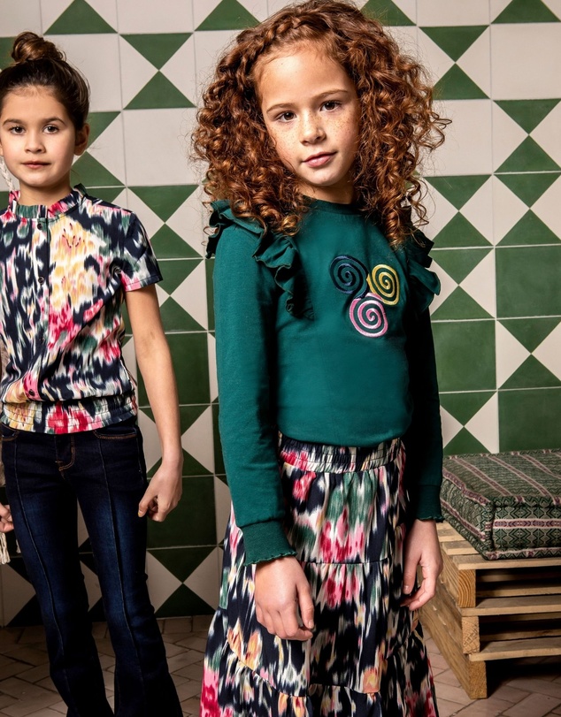 B.Nosy - Long Sleeve Ruffle Top - Kids-Teens