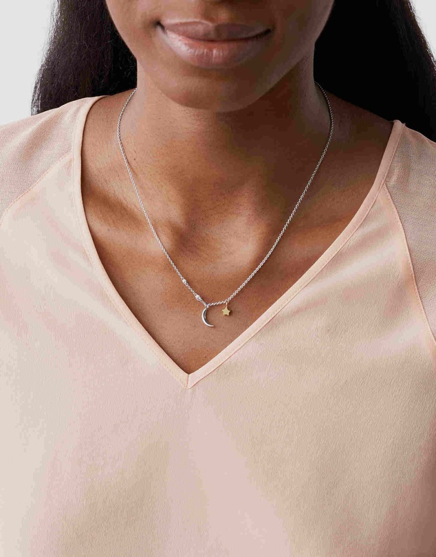 Fossil - Sterling Two Tone Necklace