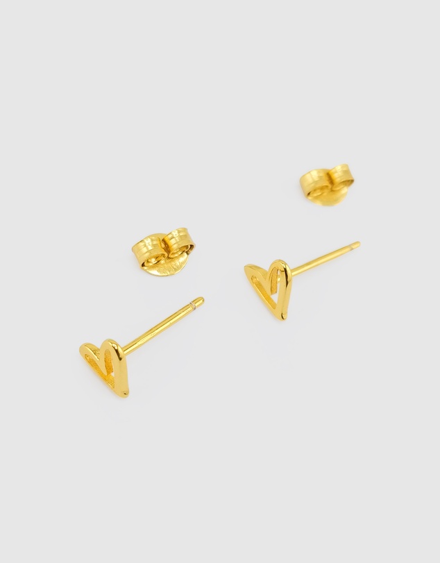 Izoa - Mini Heart Stud Earring
