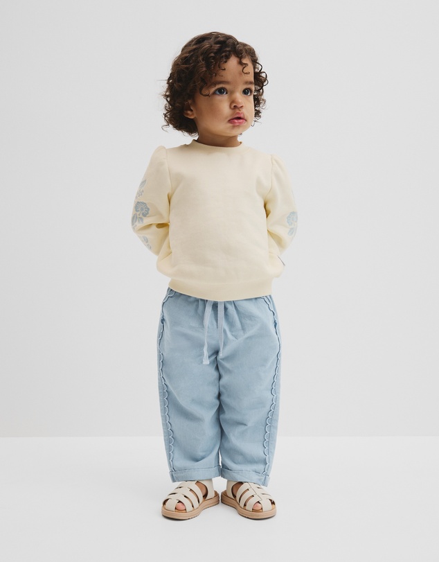 Country Road - Australian Cotton Embroidered Sleeve Sweat