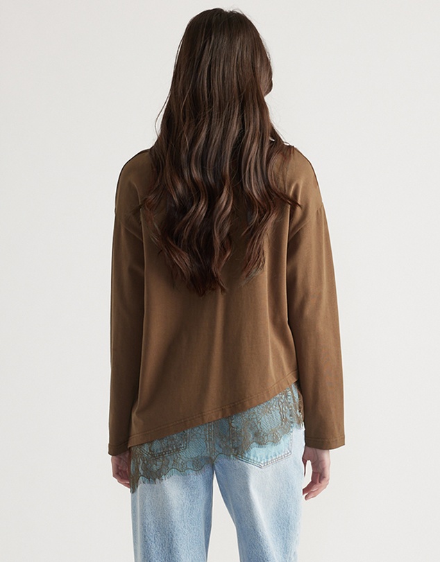 Decjuba - Sofia Lace Trim Long Sleeve