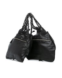 Pre-Loved by Azura Reborn - Pre-Loved CC Calfskin Dual Twin Chain Handbag