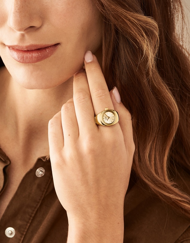 Fossil - Fossil Ring Watch Gold Watch ES5246