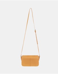 Pierre Cardin - Pierre Cardin Leather Pleated Design Crossbody Bag