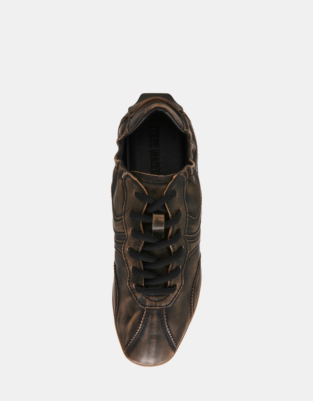 Steve Madden - Khaia Brown Distressed Sneakers