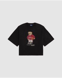 Polo Ralph Lauren - Rhinestone Polo Bear Cotton Jersey Tee
