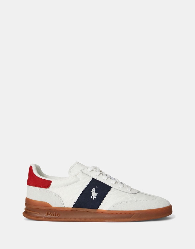 Polo Ralph Lauren - Heritage Aera Suede-Paneled Sneakers - Men's