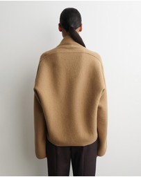 COS - Boiled-Wool Funnel-Neck Jumper