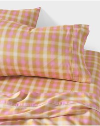 Linen House - Sunrise Check Sheet Set