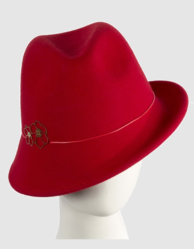 Max Alexander - Felt Red Trilby Hat