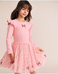 Huxbaby - Sequin Bow Tulle Dress - Babies-Kids