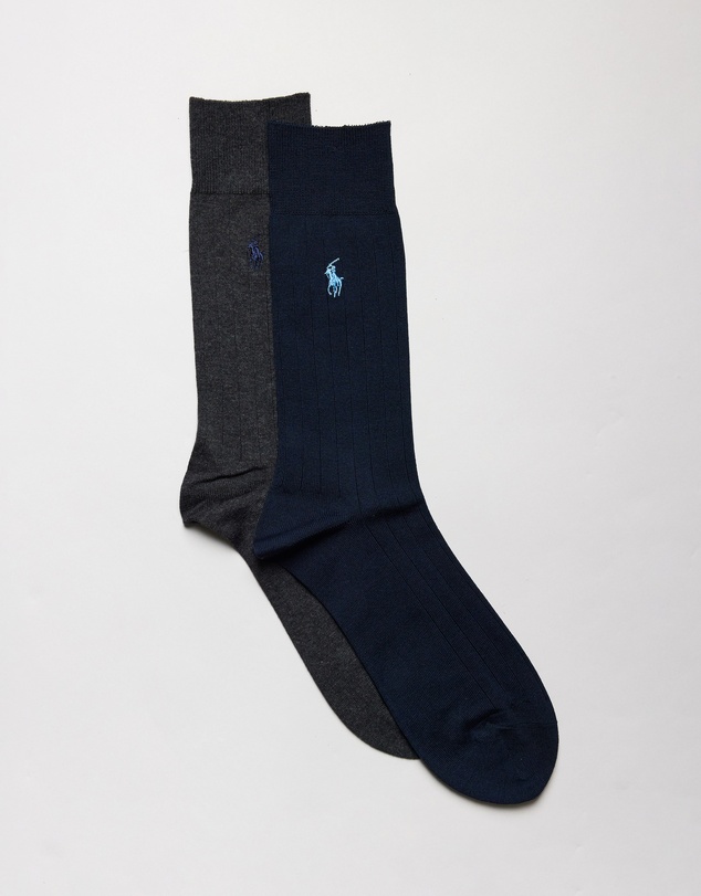 Polo Ralph Lauren - 2-Pack Bundle Dress Crew Socks