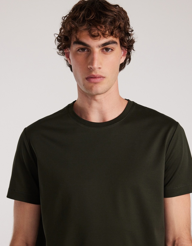 Calibre - Mercerised Crew T-shirt Army Green