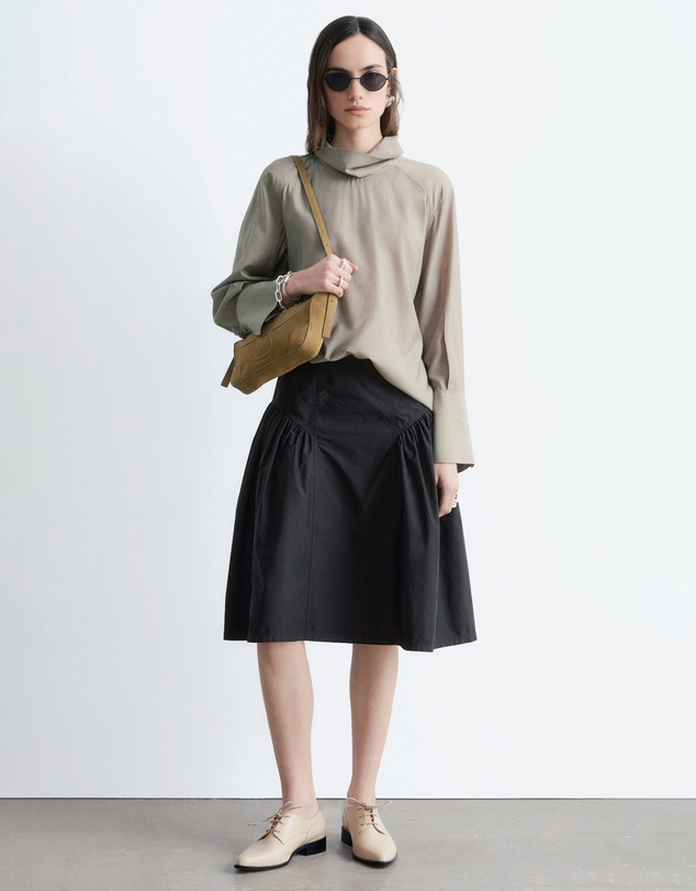 & Other Stories - Puff A-Line Midi Skirt