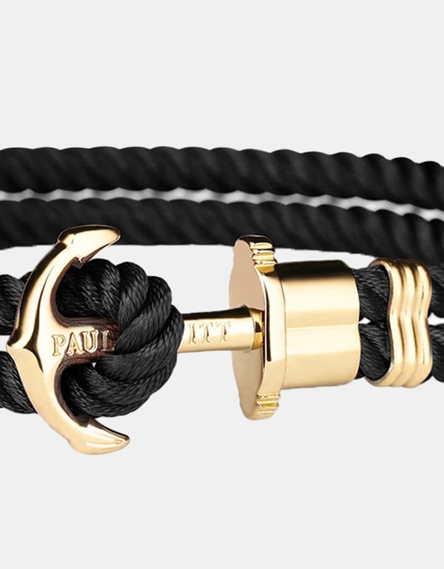 Paul Hewitt - Phrep Nylon Black Gold XL Bracelet