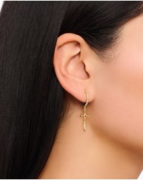 THOMAS SABO - Romance Hoop earrings Snake & Cross