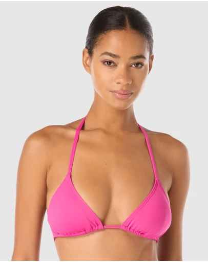 Michael Kors - Padded Triangle Halter String Bikini Top