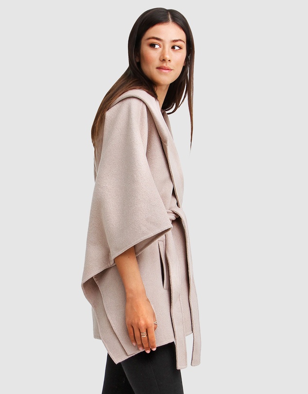 Belle & Bloom - Jackson Landing Wool Blend Cape Coat