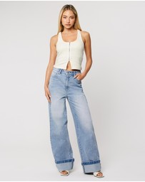 Abrand - 94 Wide Turn-Up Jeans