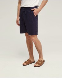 Oxford - Rufus Linen Pull On Shorts