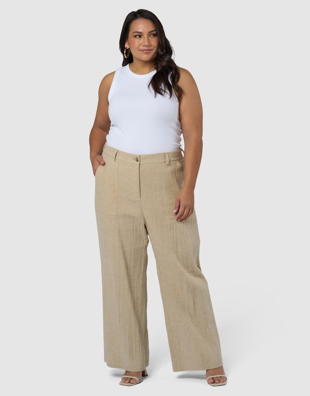 Something 4 Olivia - Lila Linen Wide Leg Pant