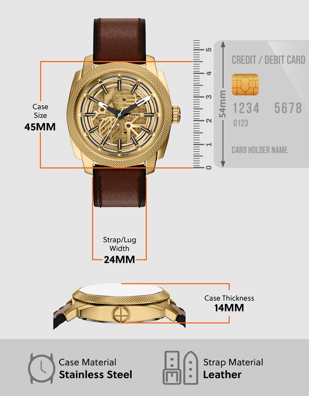 Fossil - Machine Brown Analogue Watch