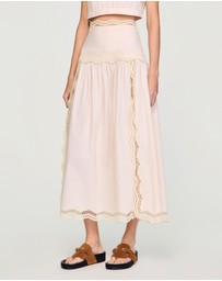 Sandro - Brune Asie Skirt