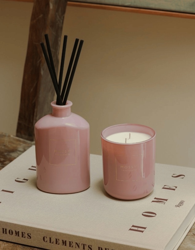 Moss St Fragrances - Blackcurrant & Rose Soy Candle 300g