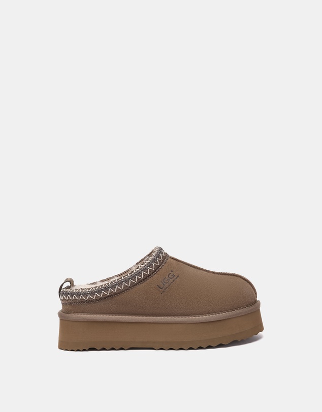 EVERAU - Australian Shepherd Ugg Tay Platform Cow Suede Upper House Shoes