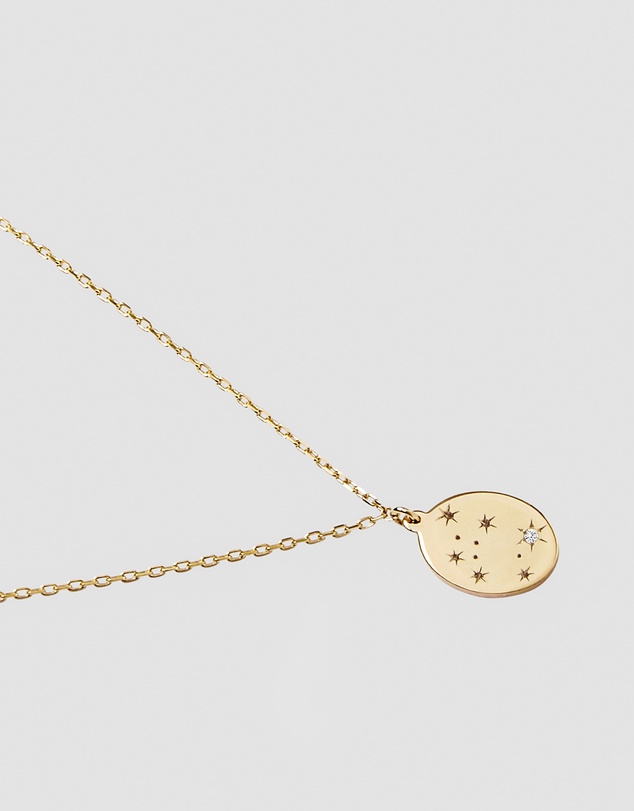 Luna Rae - Solid Gold - Stars of Aquarius Diamond Necklace