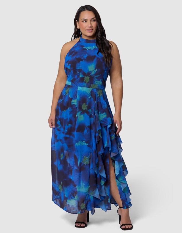 Pink Dusk by Curve Project - Kiss Kiss Maxi Dress