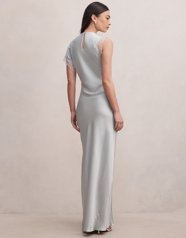 Forever New - Kody Satin Lace Asymmetric Dress
