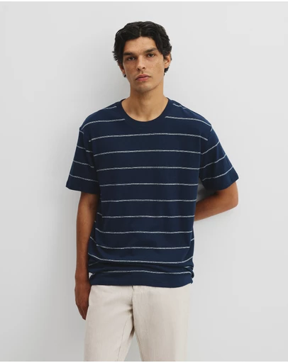 Country Road - Hemp Slub Stripet-shirt